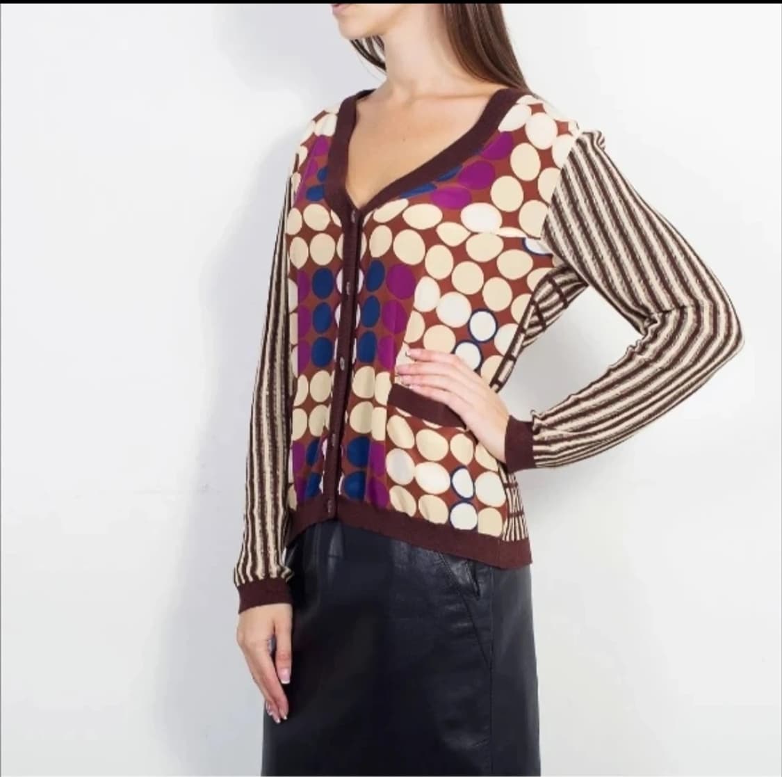 마르니 H&M 콜라보 실크 니트 가디건 EUR 38 새제품 상품이미지8