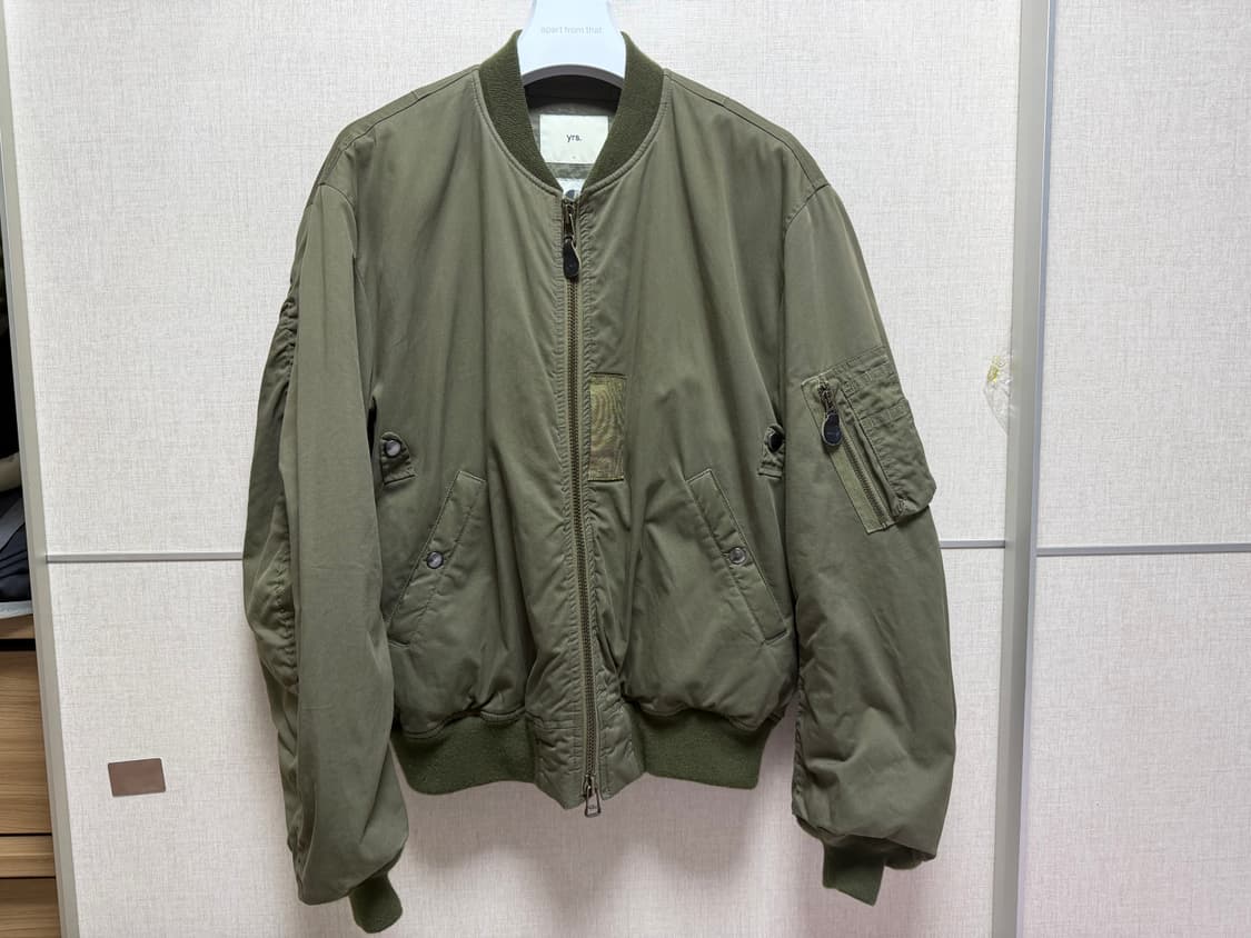 이얼즈어고 24fw 울파일 ma-1 2사이즈 상품이미지1