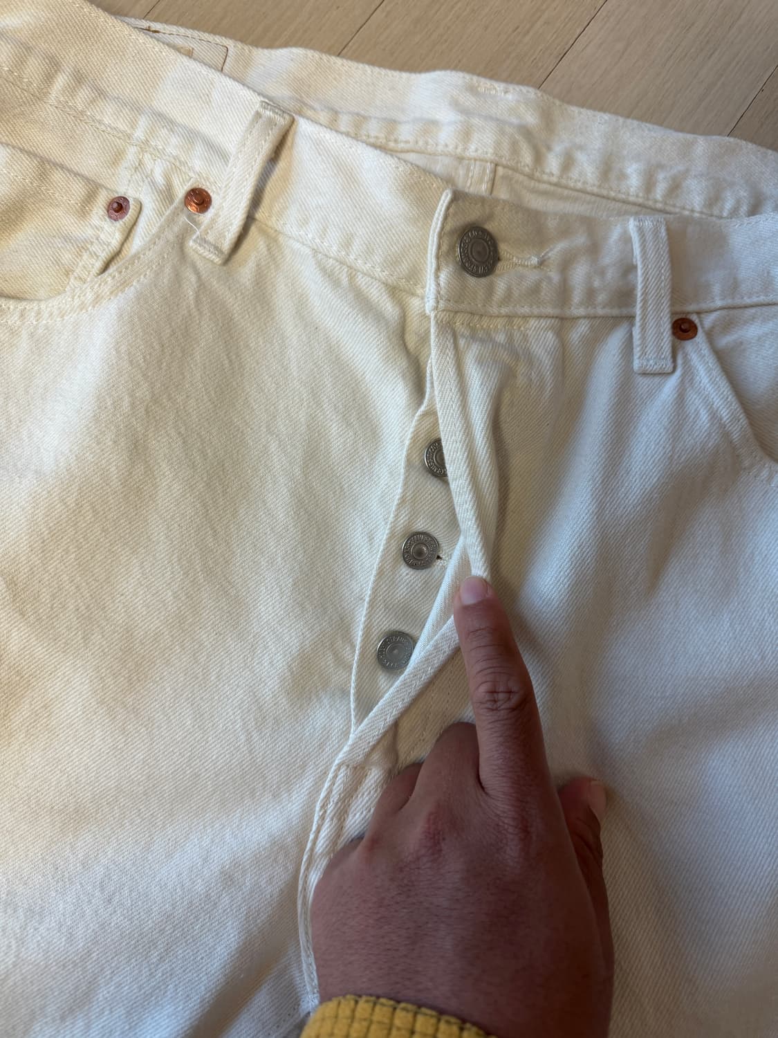 리바이스 501 화이트진 34사이즈 상품이미지3