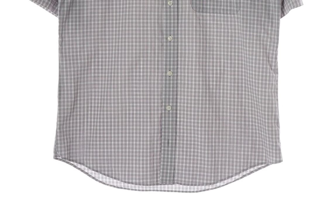 ARROW 오버핏 그레이 체크 반팔셔츠 XL 상품이미지4