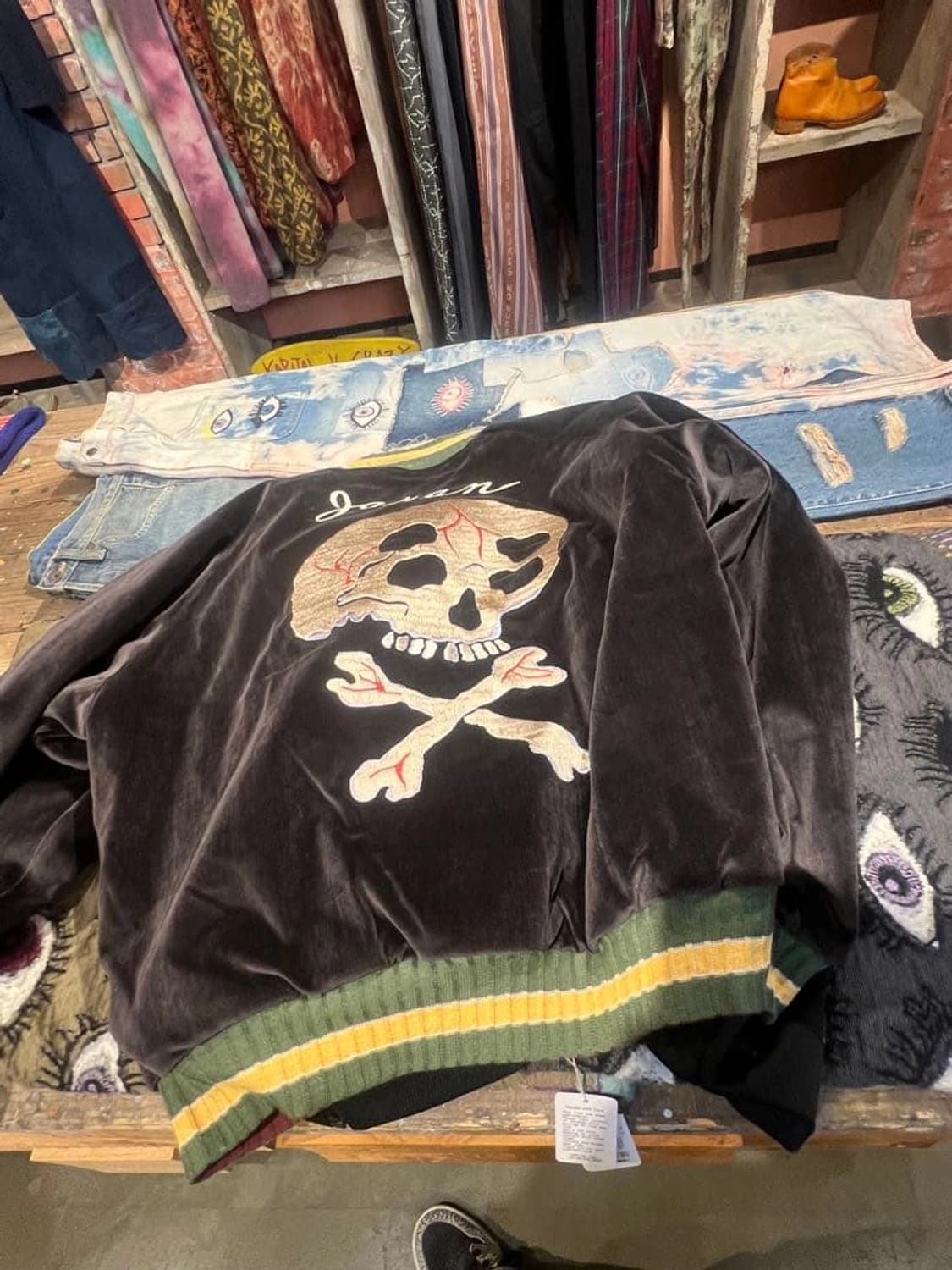 캐피탈 벨베틴 설파이드 수베니어 레인 스컬 자켓 상품이미지4