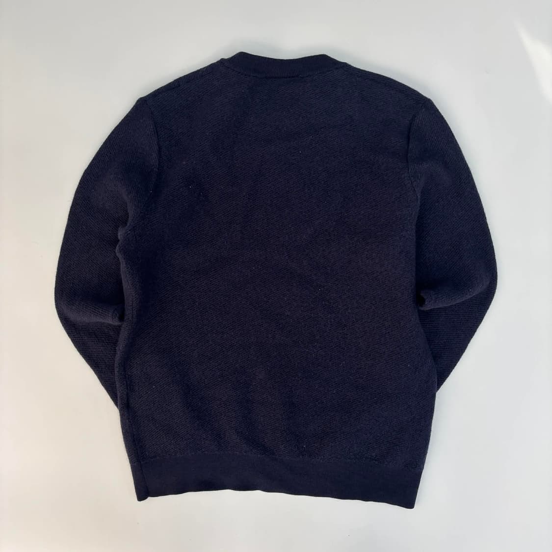 라코스테 네이비 울100% 크루넥 니트(S) 상품이미지3