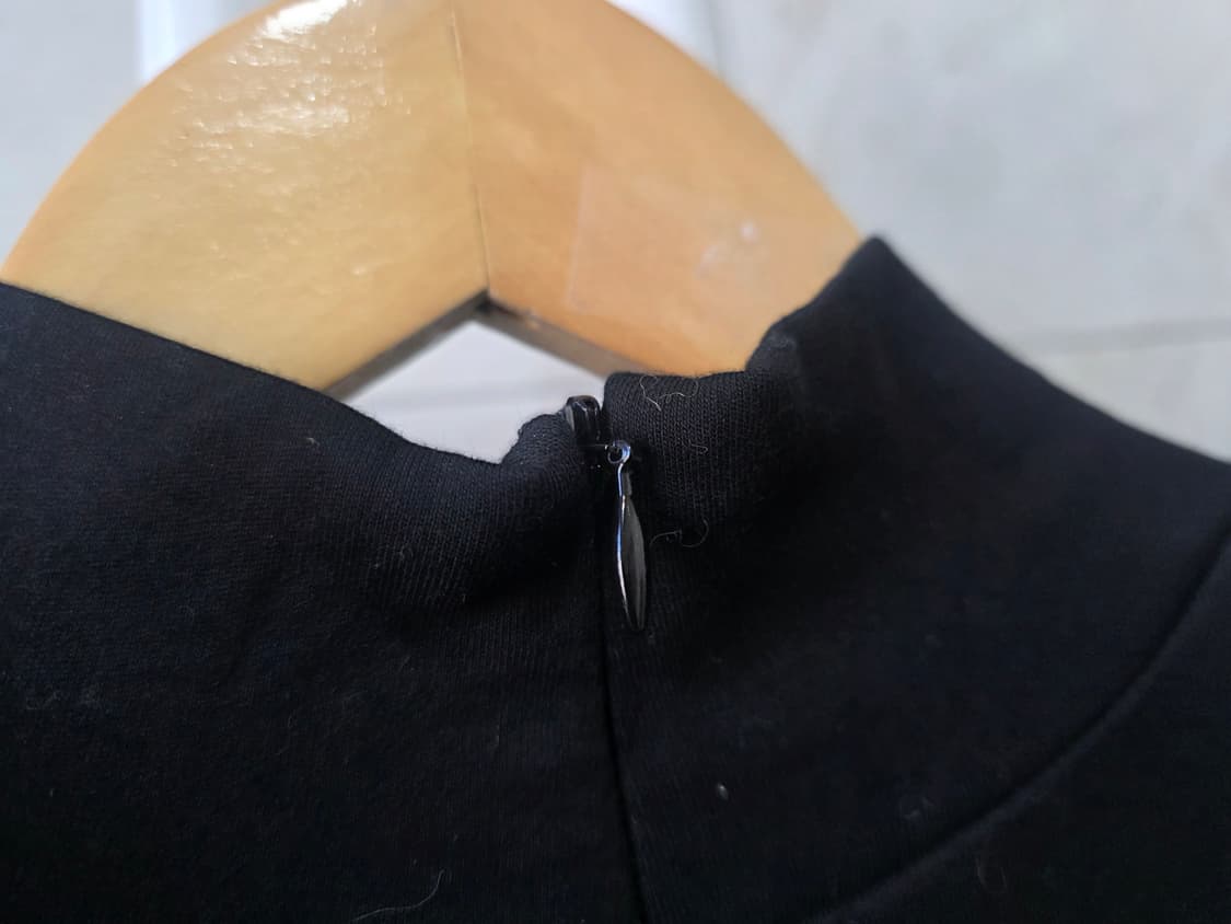 블랙&화이트 롱 드레스 상품이미지5