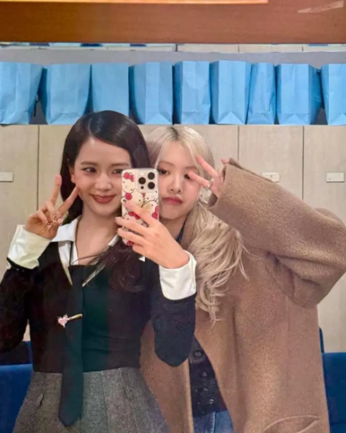[새상품] 24FW 렉토 라마 울 블랜드 발마칸 로제 코트 오커 카멜 상품이미지2