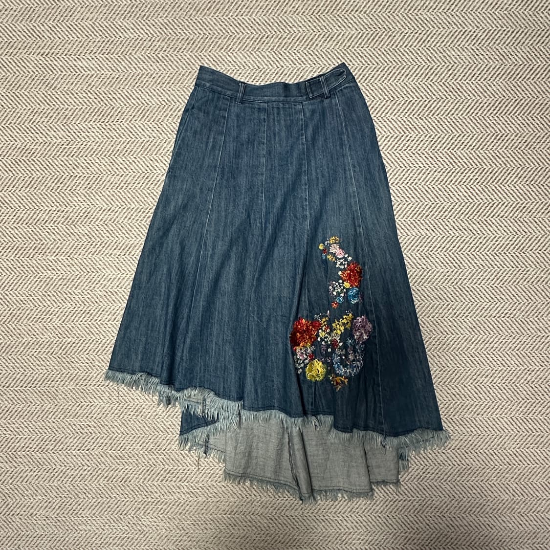 DIESEL denim asymmetry skirt 상품이미지1