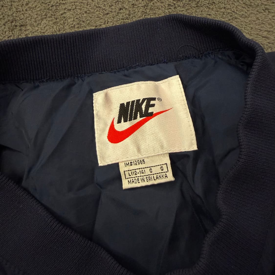 [ 정품/L ] 나이키 스우시 올드스쿨 브이넥 바람막이 웜업 상품이미지5