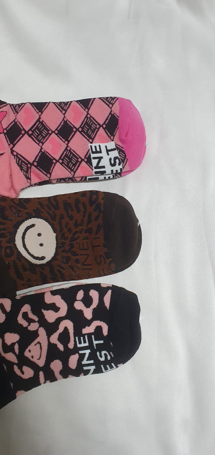 호피 레오파드 리본 스마일 양말 상품이미지8