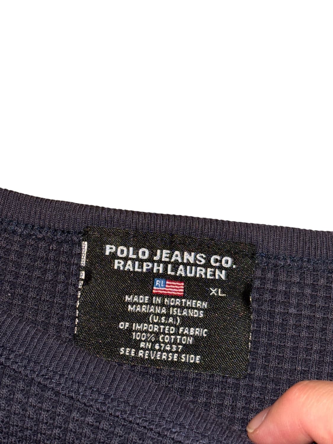 폴로 랄프로렌 성조기 와플 롱슬리브 상품이미지7