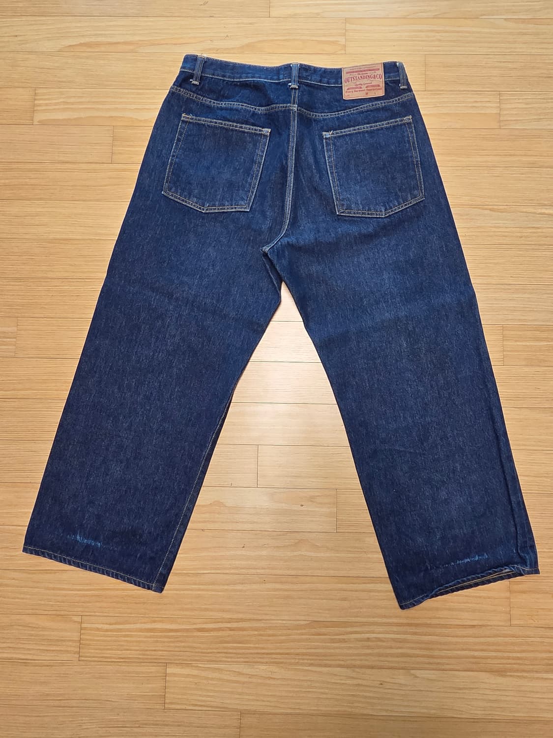 아웃스탠딩 와이드 셀비지 데님 팬츠 L사이즈 상품이미지2