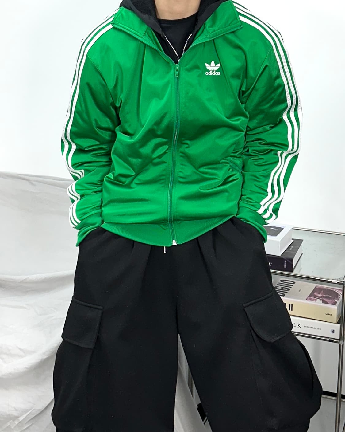 아디다스 그린 파이어버드 트랙탑 져지 L 상품이미지1