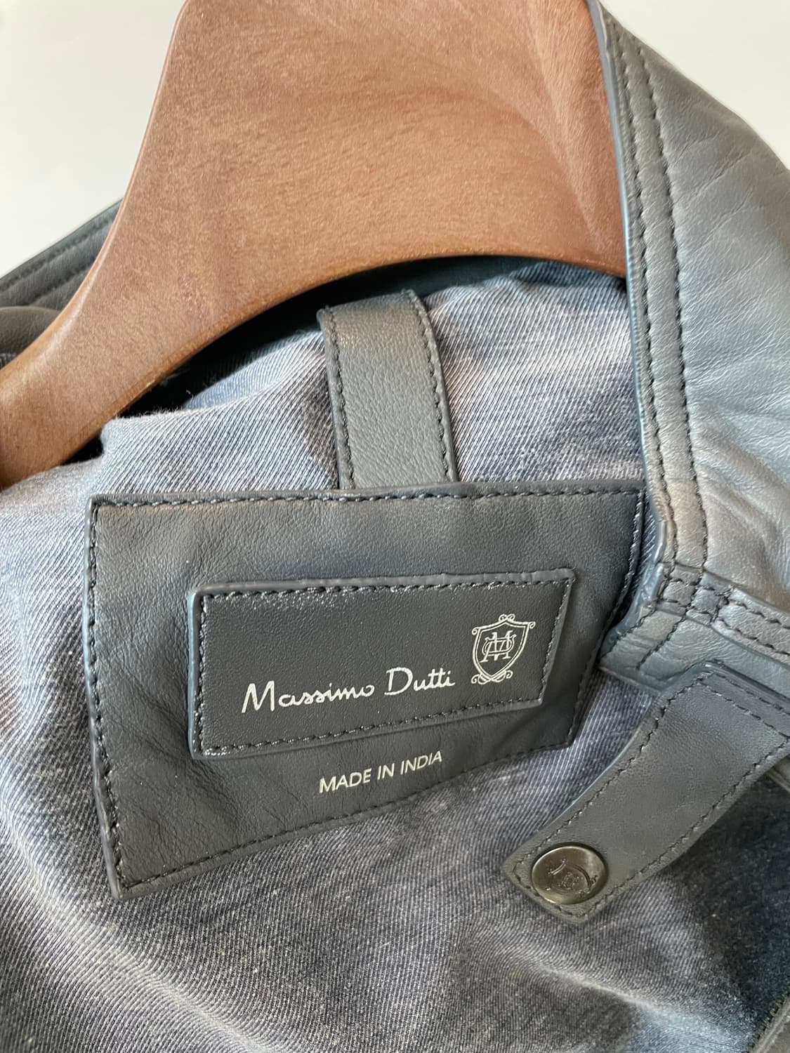 (S) 마시모 두띠 싱글 라이더 워싱 그레이 양가죽 자켓 상품이미지5
