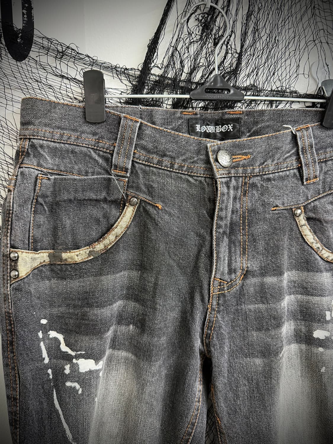 00s painted washing bootscut jeans 상품이미지4