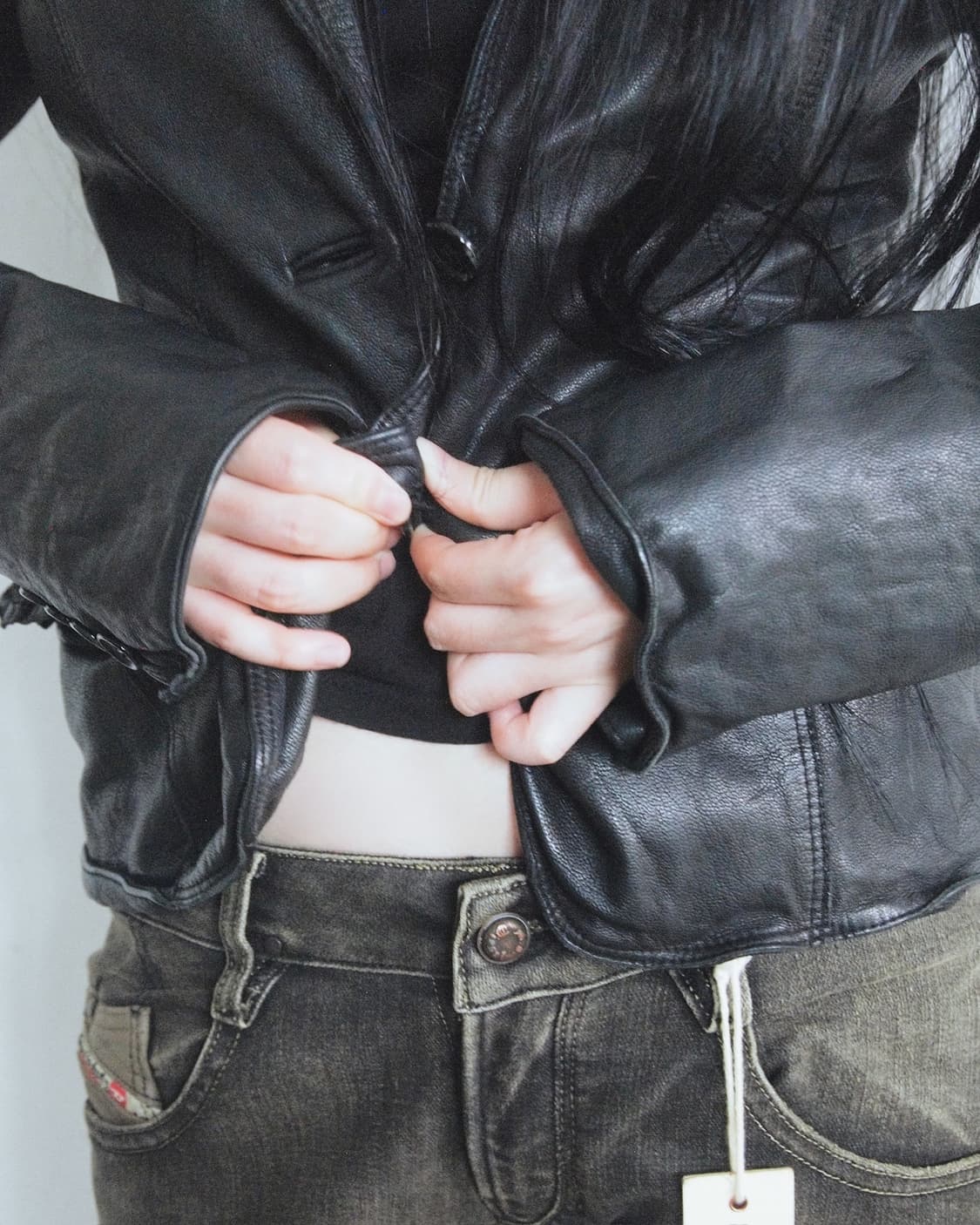 avant-garde italian leather jacket 상품이미지4