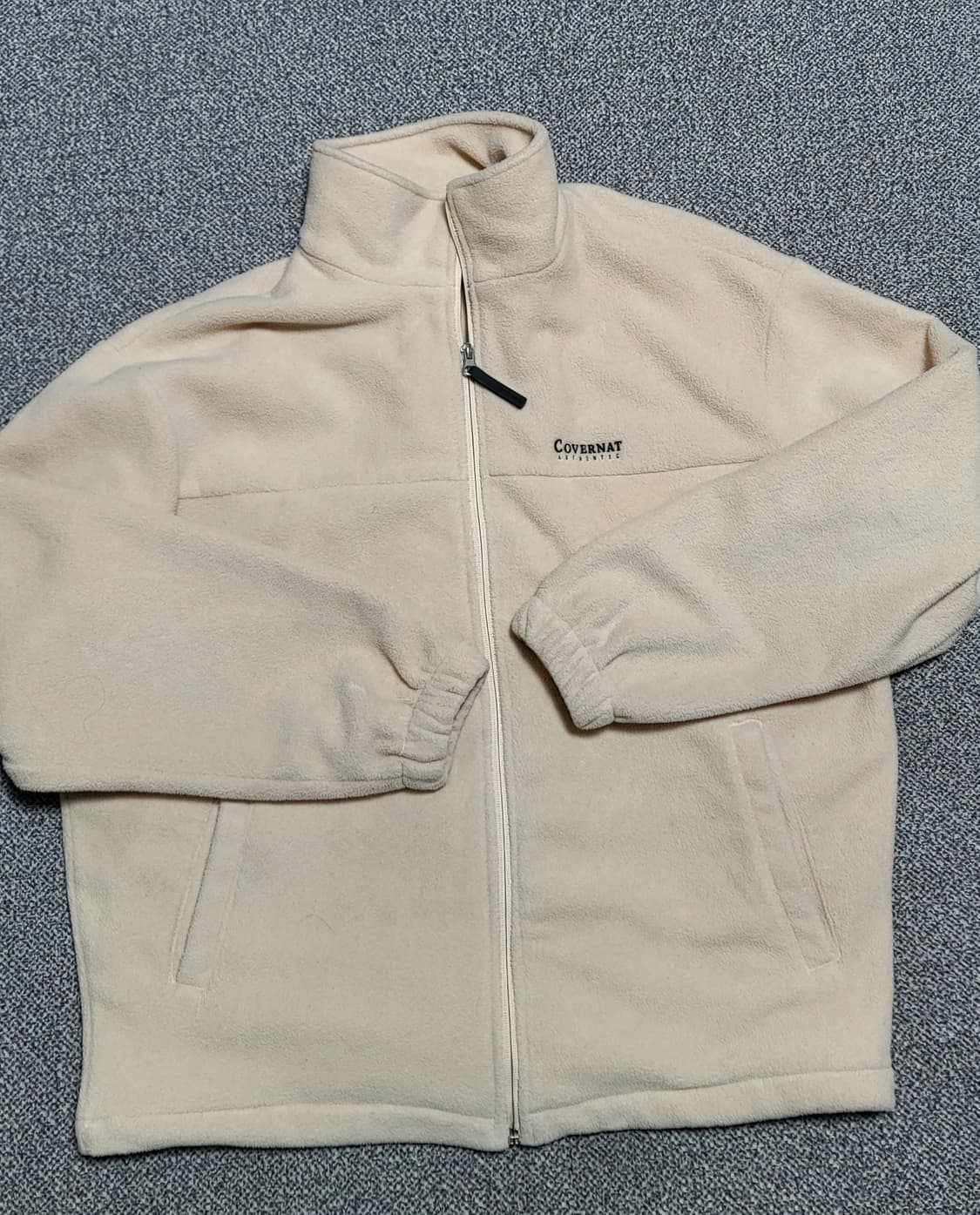 커버낫 플리스 자켓 아이보리 S  오버사이즈 상품이미지1