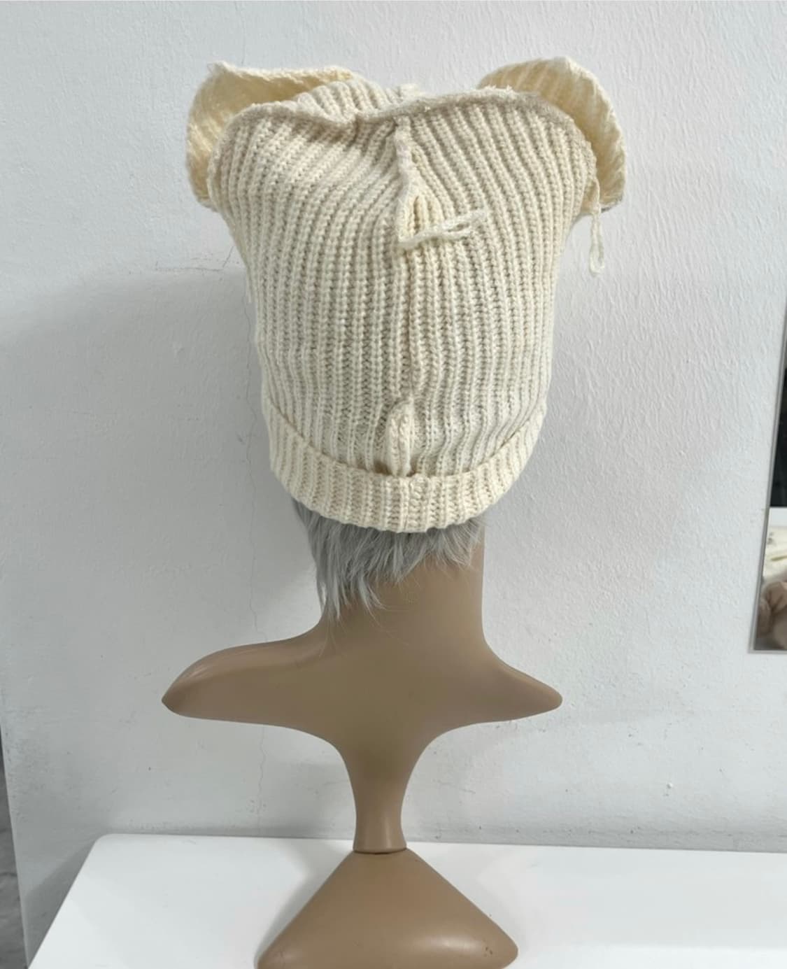 Cat Ear Ribbed Beanie 상품이미지4