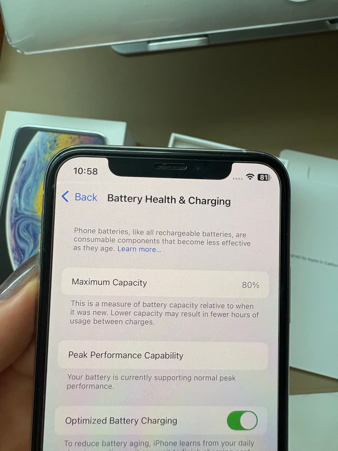 아이폰 XS 실버 256GB 상품이미지9