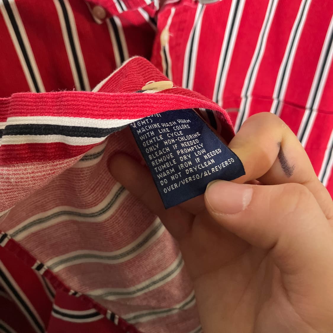 L-XL)타미힐피거 90s 올드스쿨 스트라이프 셔츠 남방 상품이미지5