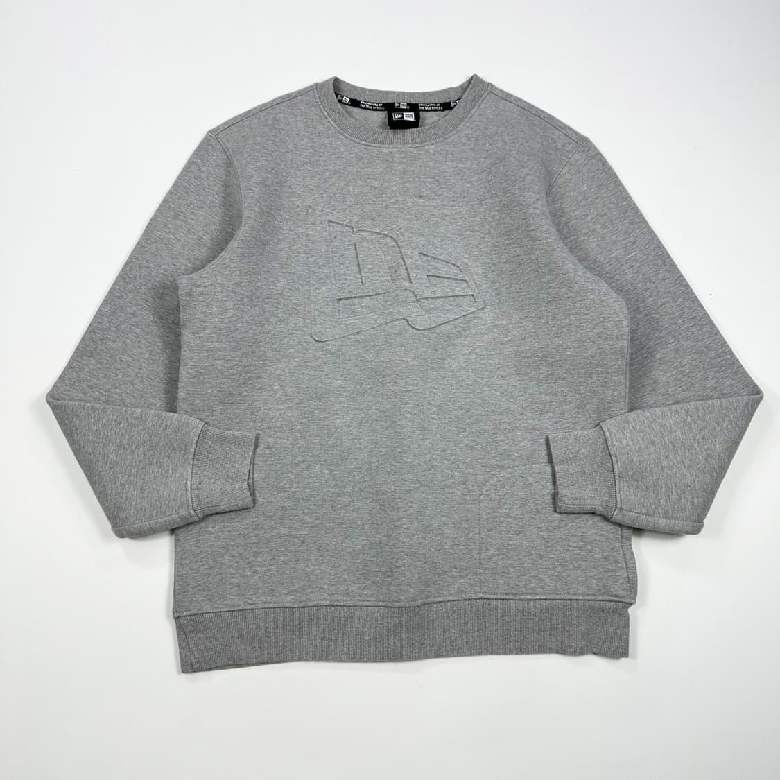 뉴에라 빅로고 그레이 크루넥 맨투맨 (M) 상품이미지2