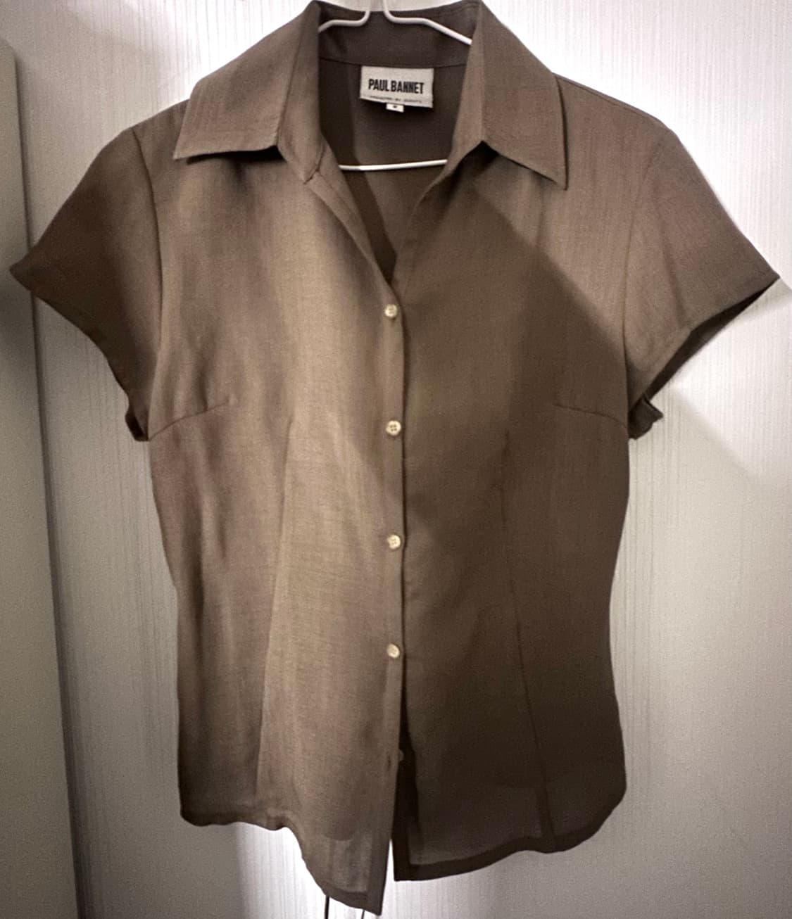 Khaki eyelet shirts 상품이미지3