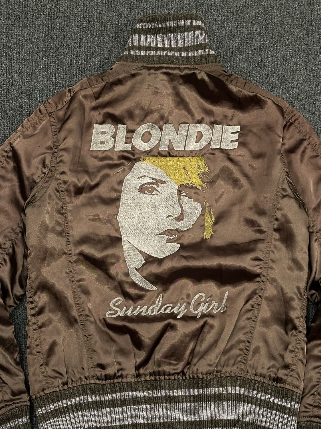 OS)Hysteric Glamour 빈티지 자수 누빔 블루종 자켓 상품이미지10