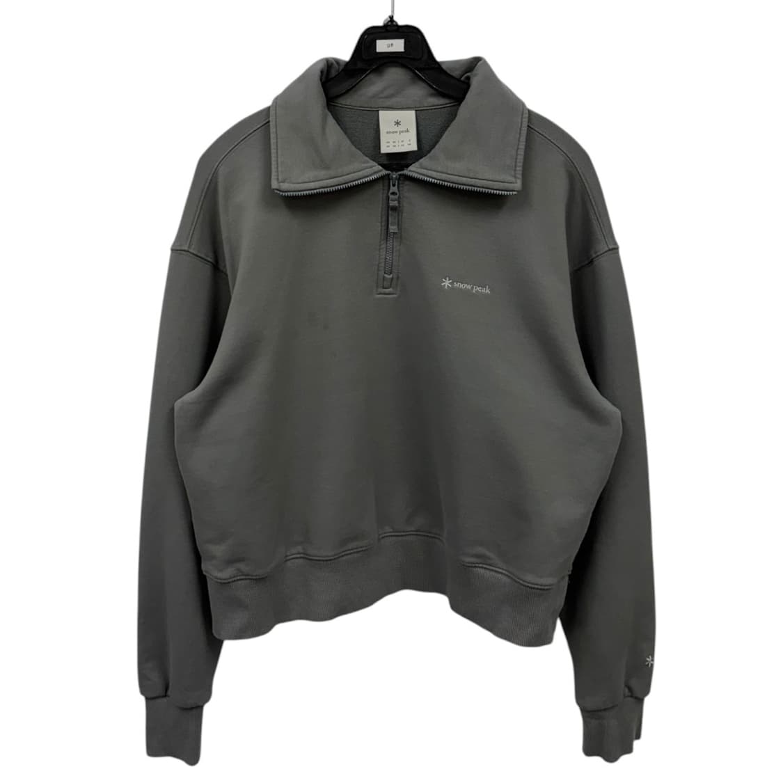 스노우피크 반집업 세미 크롭 맨투맨  상품이미지1