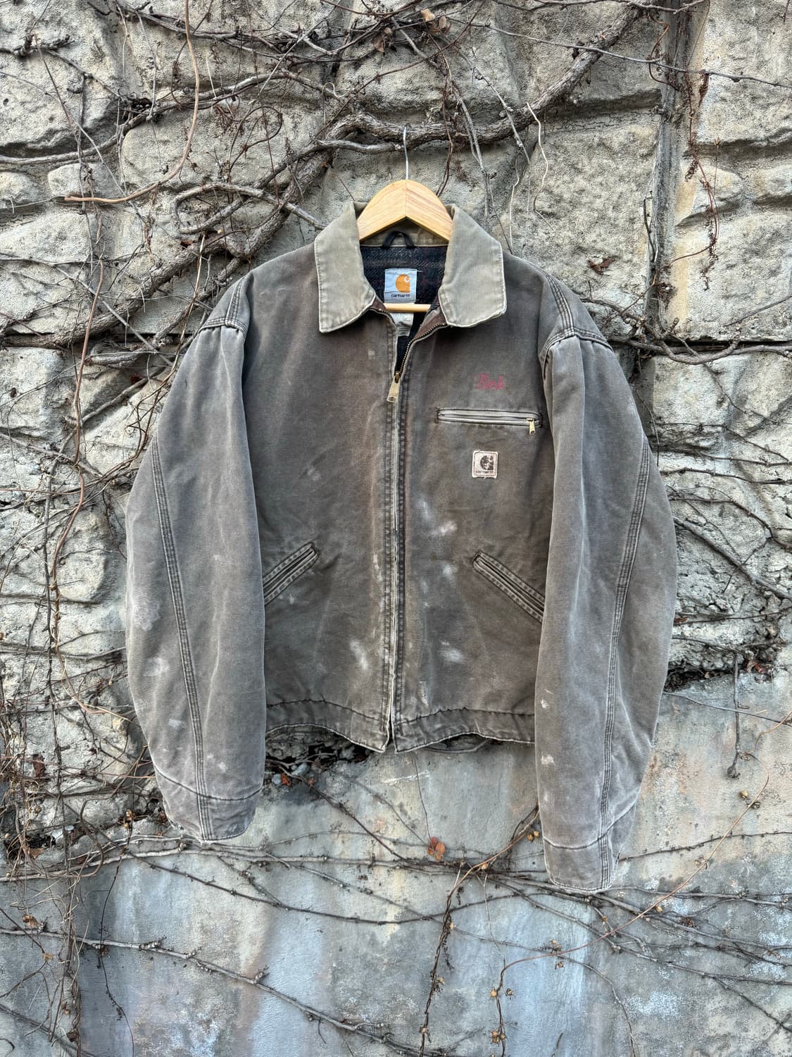00s 칼하트 빈티지 j97 cht 하드페이딩 디트로이트 워크 자켓 L 상품이미지1