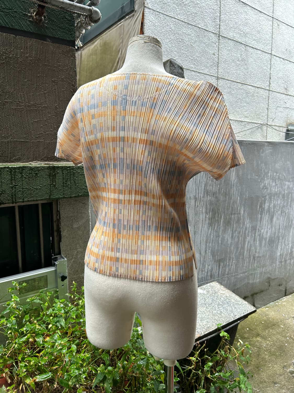 *레어* 이세이미야케 pleats please 옐로우 탑 상품이미지2
