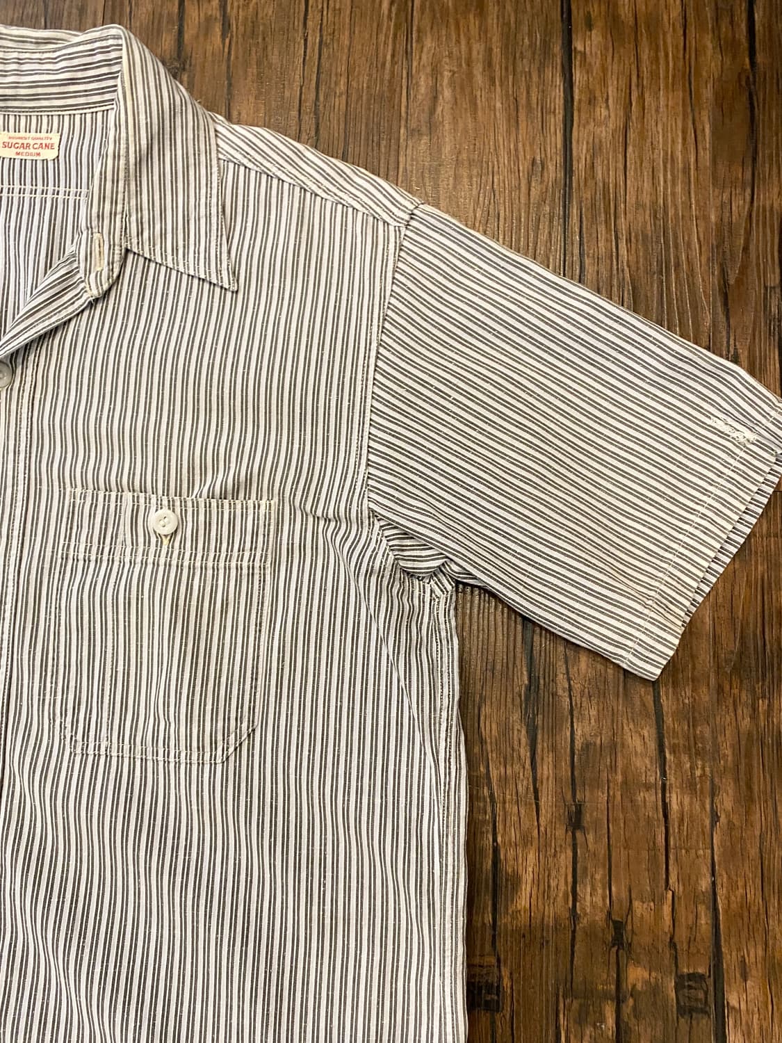슈가케인 스트라이프 워크 셔츠 상품이미지3