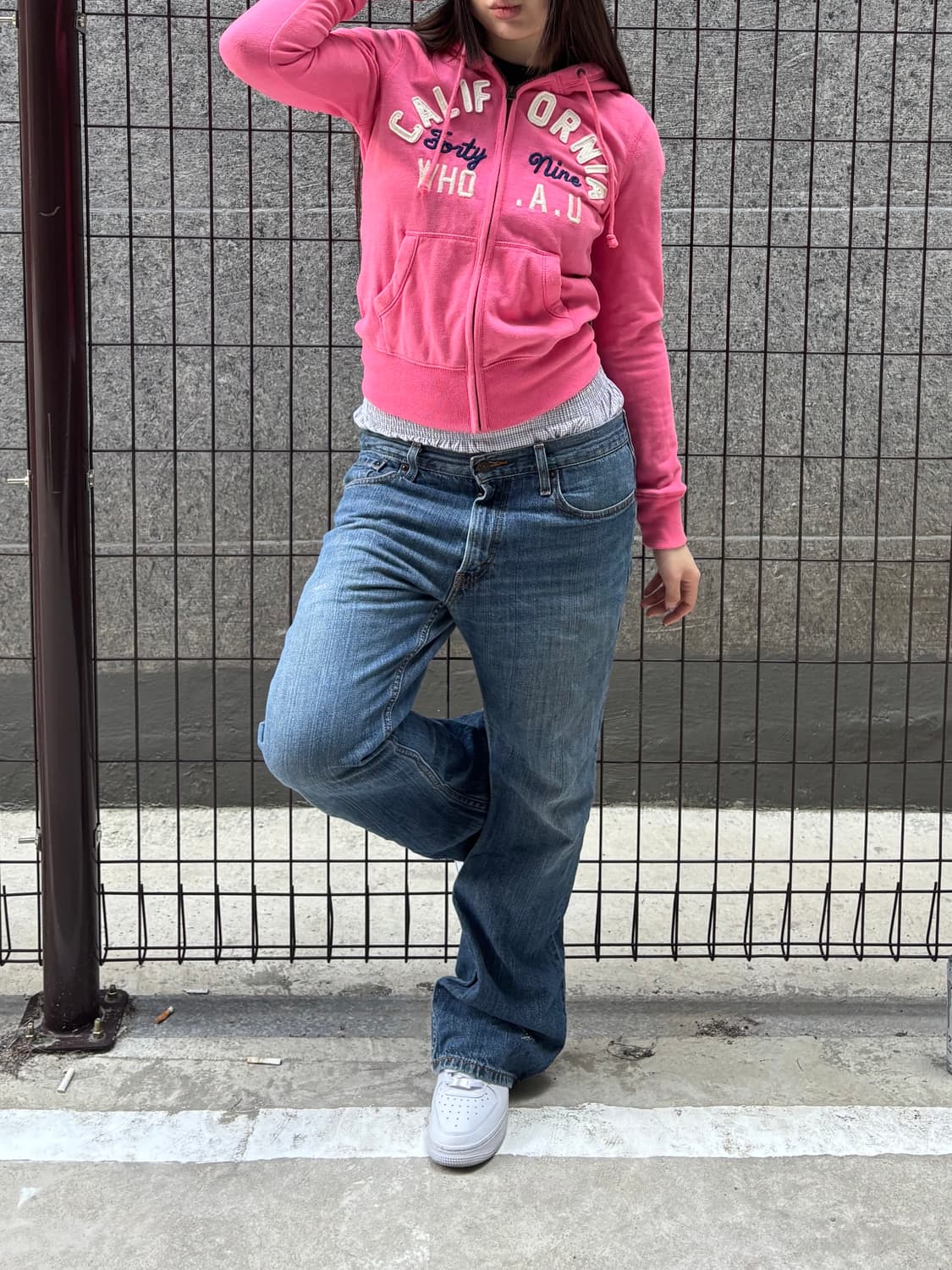 아베크롬비 핑크 후드집업 상품이미지5