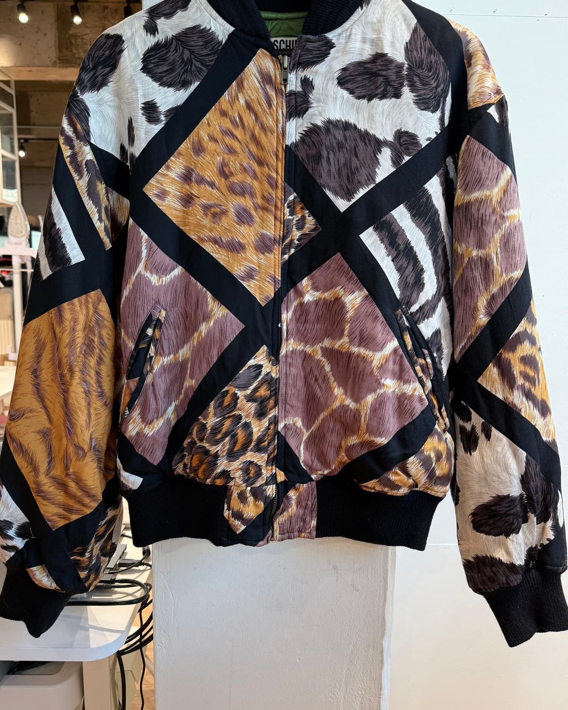 모스키노 패치워크 봄버 자켓  상품이미지6