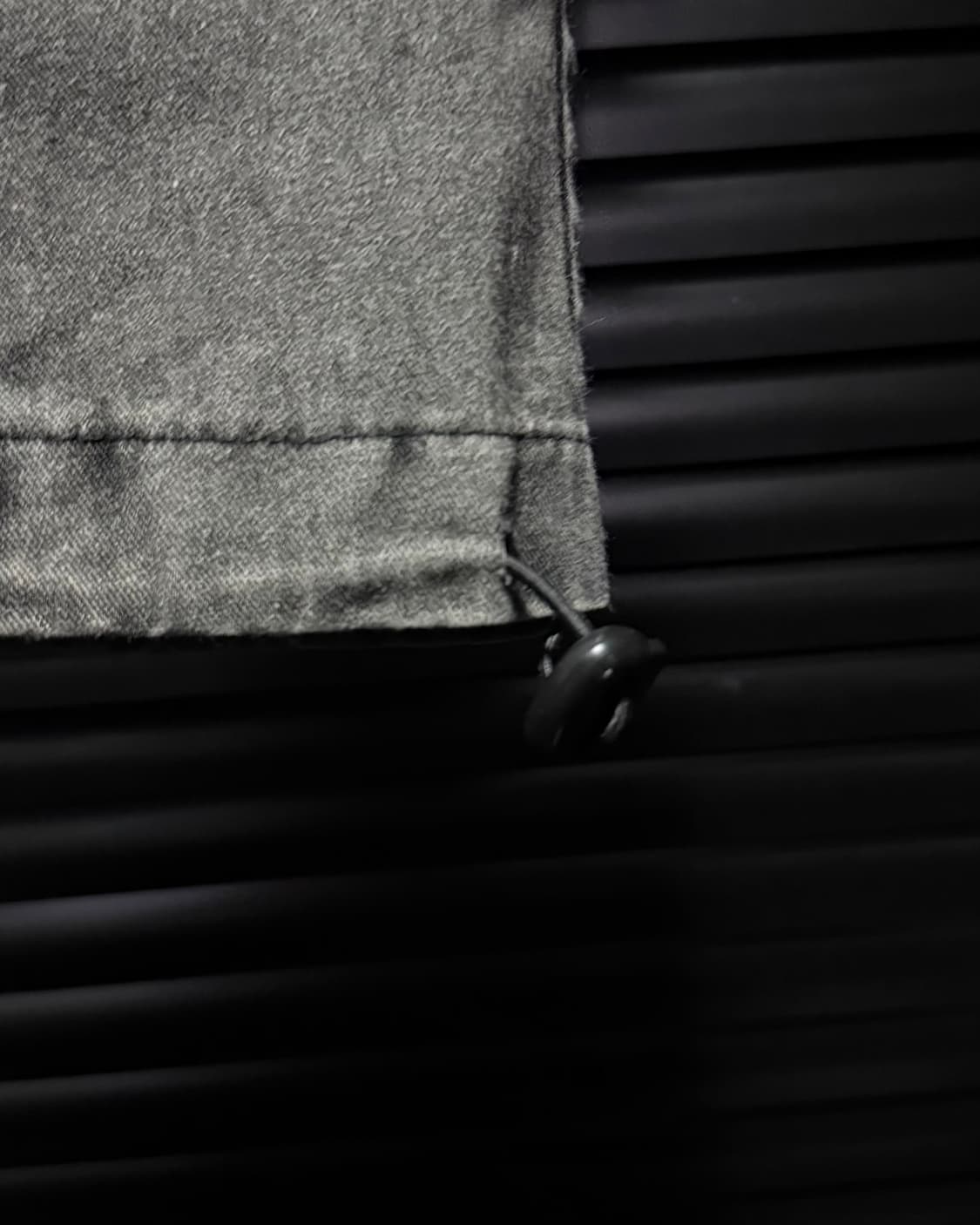 9NUTS 회색 그레이 워싱 와이드 데님 밴딩 카고 워크팬츠 절개 배색 상품이미지5