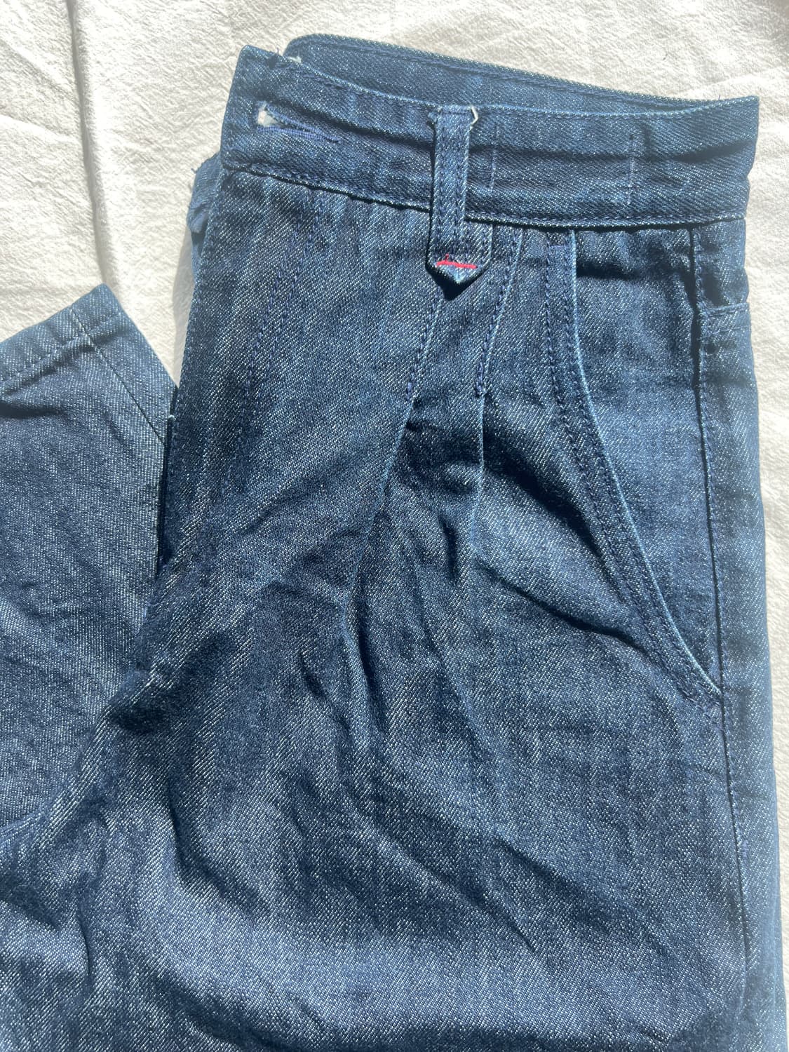 포트너스/Two Tuck Wide Indigo Jeans/M 상품이미지3