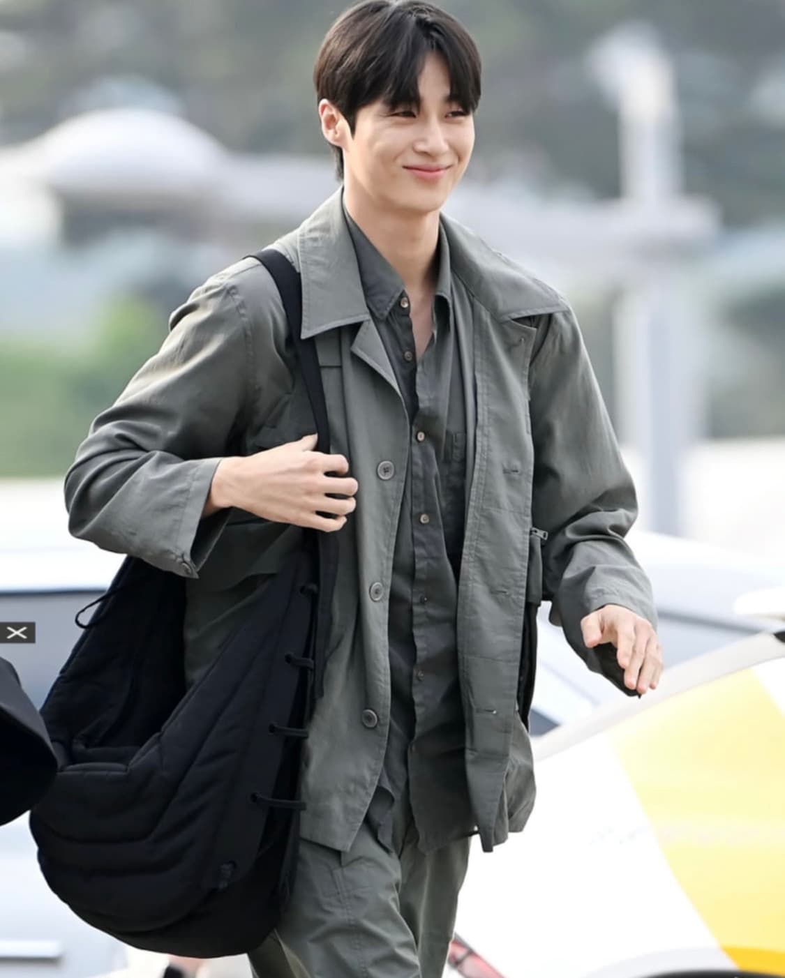 [46]르메르 24ss 드라이실크 4포켓 오버셔츠자켓 애쉬그레이 상품이미지1