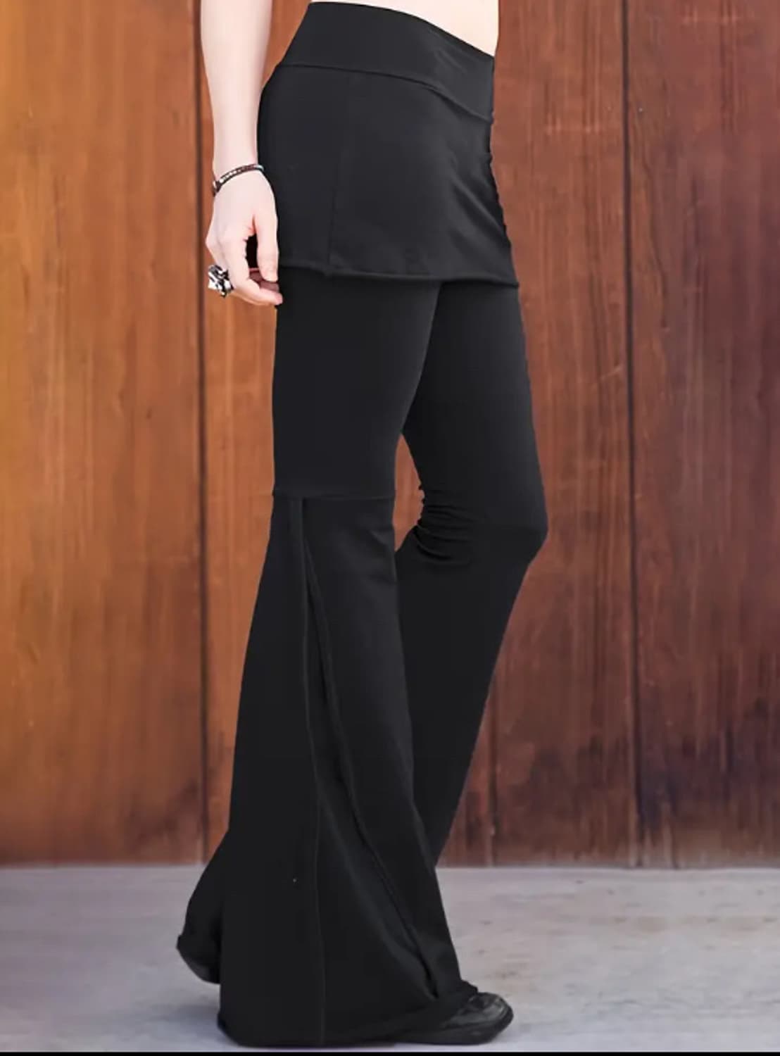 블랙 스커트 팬츠 상품이미지1