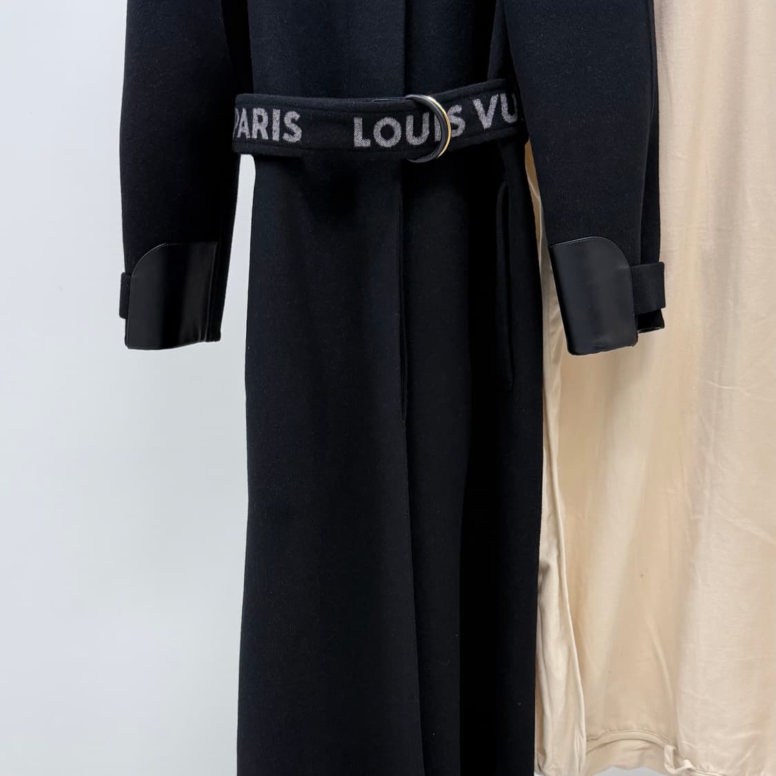 [S+급/34] 루이비통 악센트 더블 페이스 여성 코트 자켓 블랙 상품이미지3