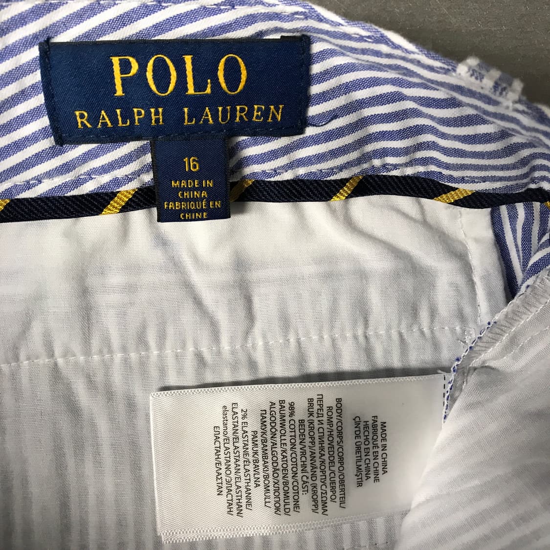 폴로 랄프로렌 스트라이프 팬츠 새상품 16(W) 상품이미지6