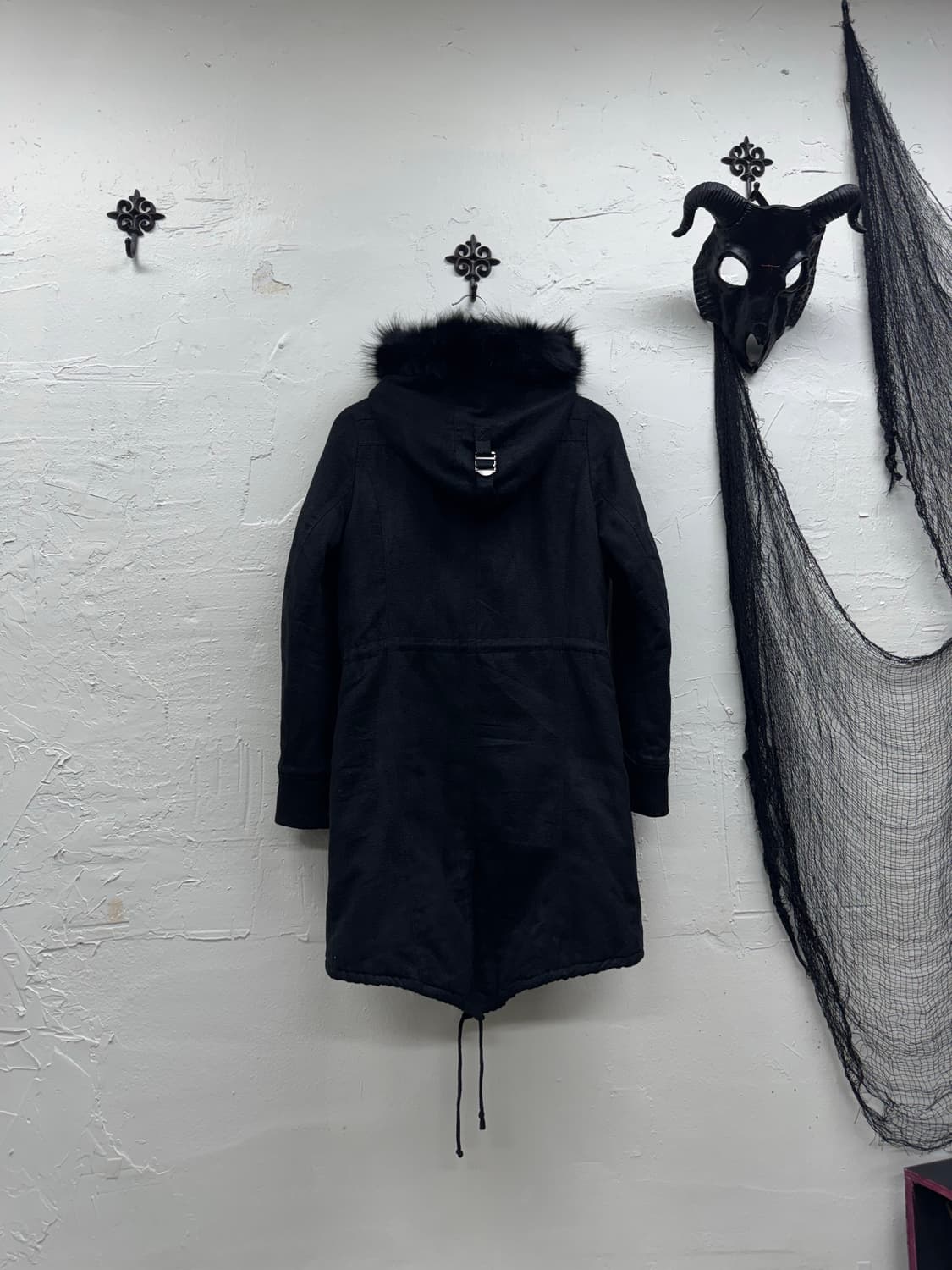 Fuga 00s archive trimming fur mods coat 상품이미지6