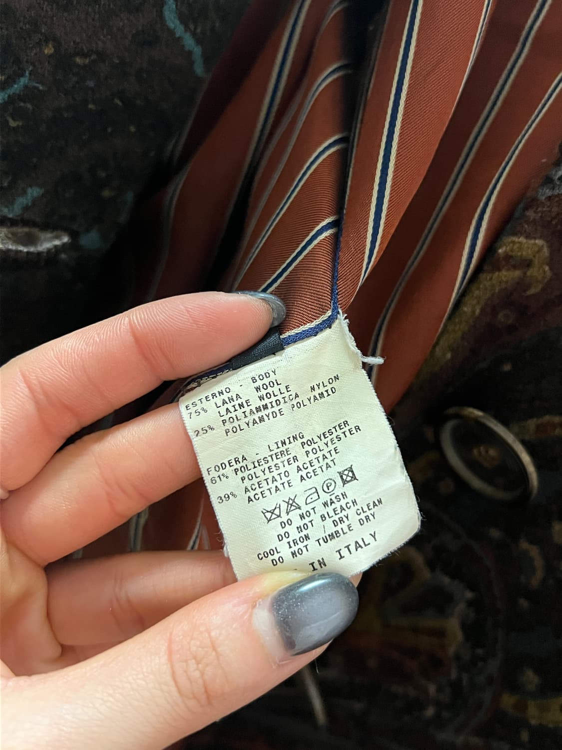 ETRO 에트로 빈티지 페이즐리 디테일 모직 블레이저  상품이미지7