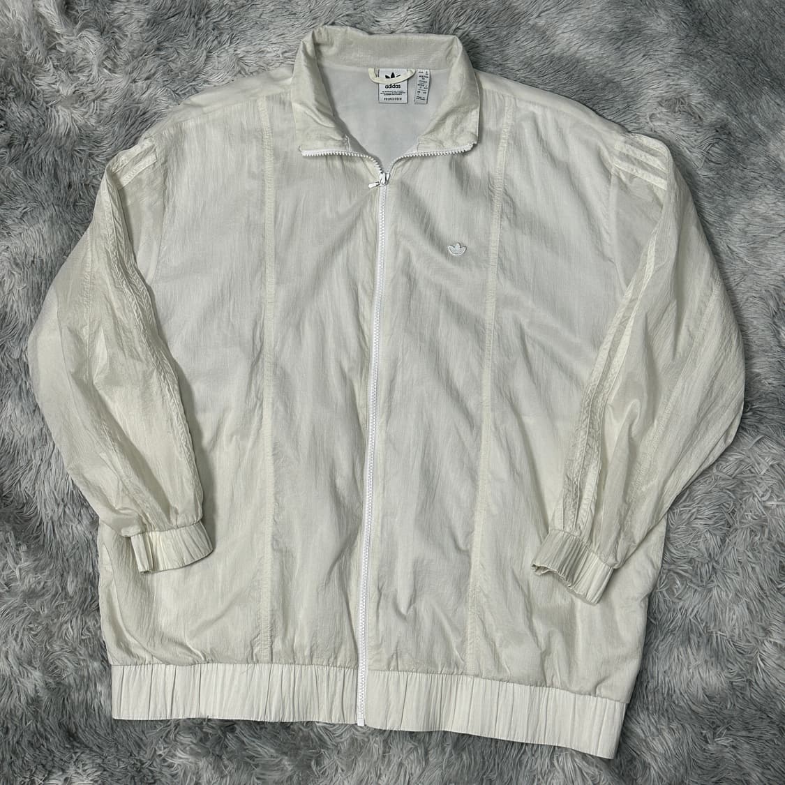 아디다스 스몰로고 우븐 바람막이 화이트 L 상품이미지1