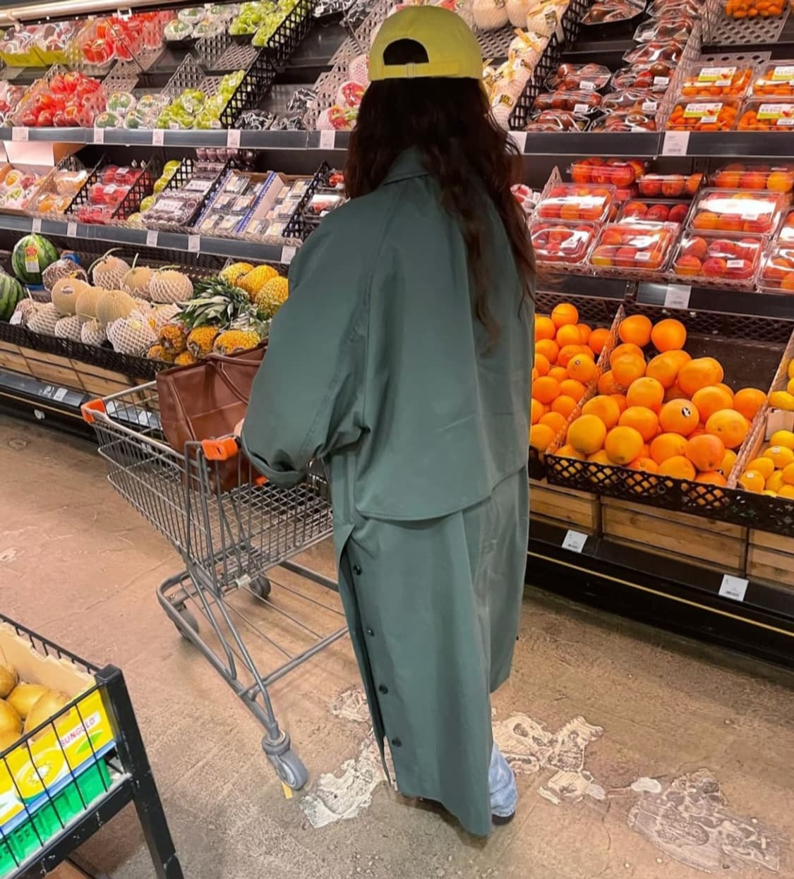 에토스 슬릿 롱 트렌치(브라운) 상품이미지3