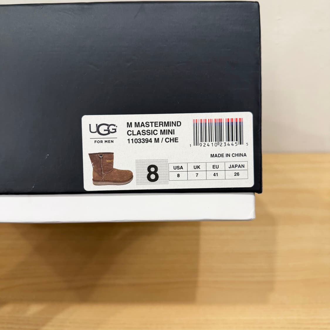 마스터 마인드 X 어그 클래식 부츠 스컬 자수 사이드 지퍼 디테일 베이지 상품이미지8