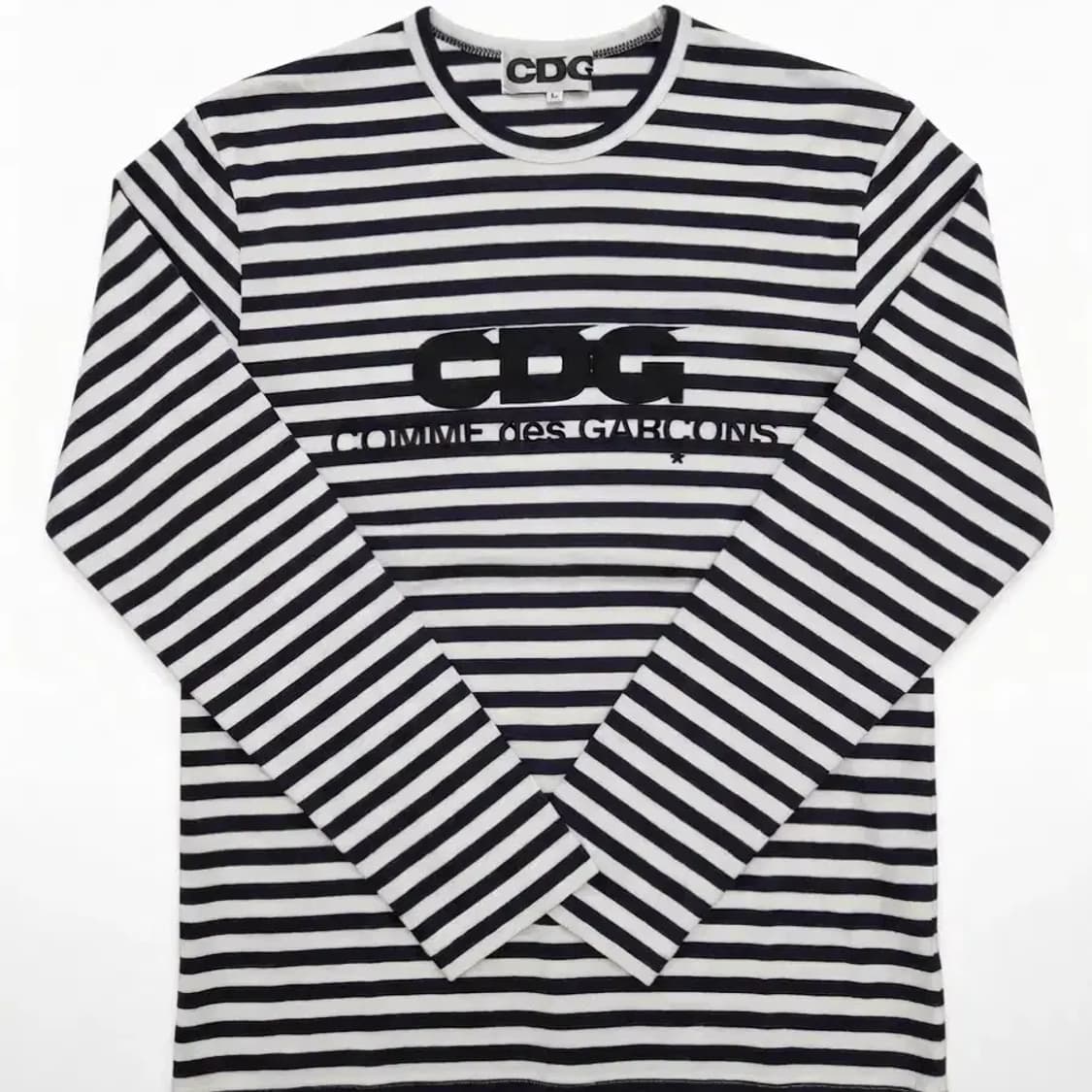 CDG 꼼데가르송 단가라 긴팔 티셔츠 블랙 XL 상품이미지1