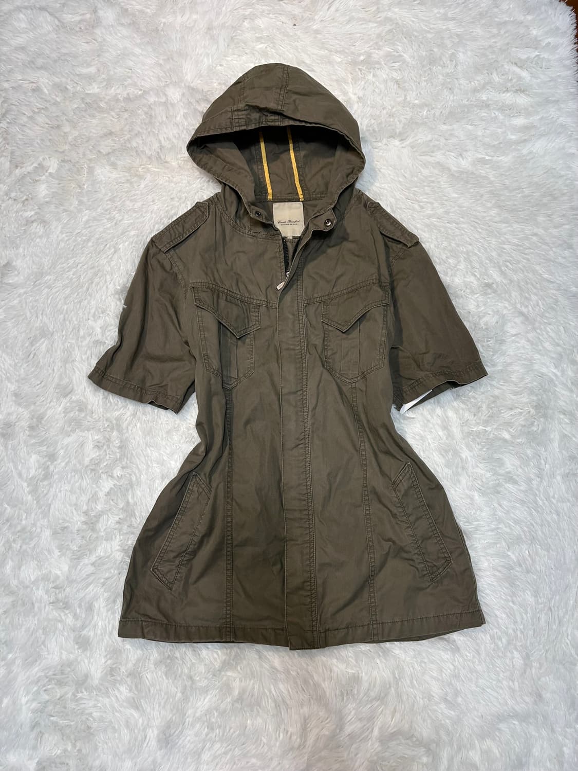 y2k safari pocket hoodie short jacket 상품이미지1