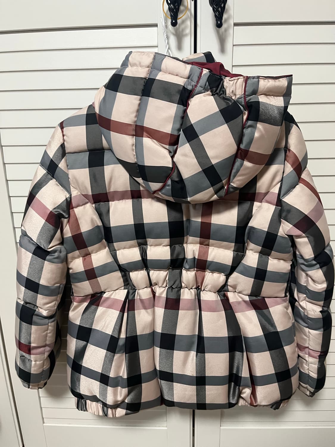 닥스 체크 구스 패딩 상품이미지2