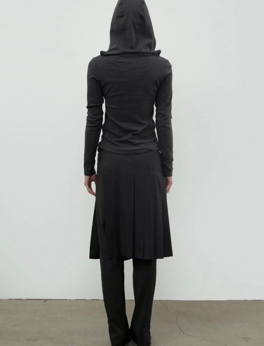 cerric 플리츠 레이어드 스커트 상품이미지2