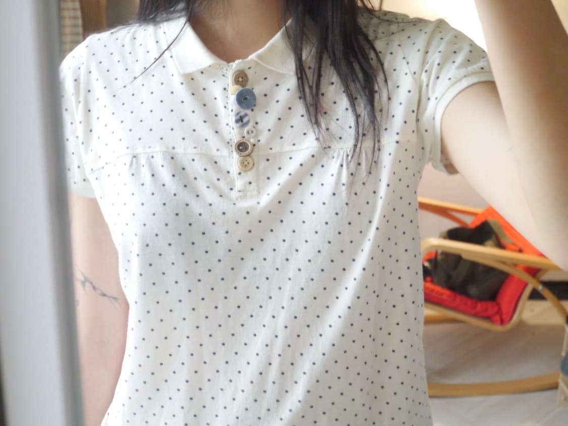 [CIAO PANIC] dot pique shirt 상품이미지2