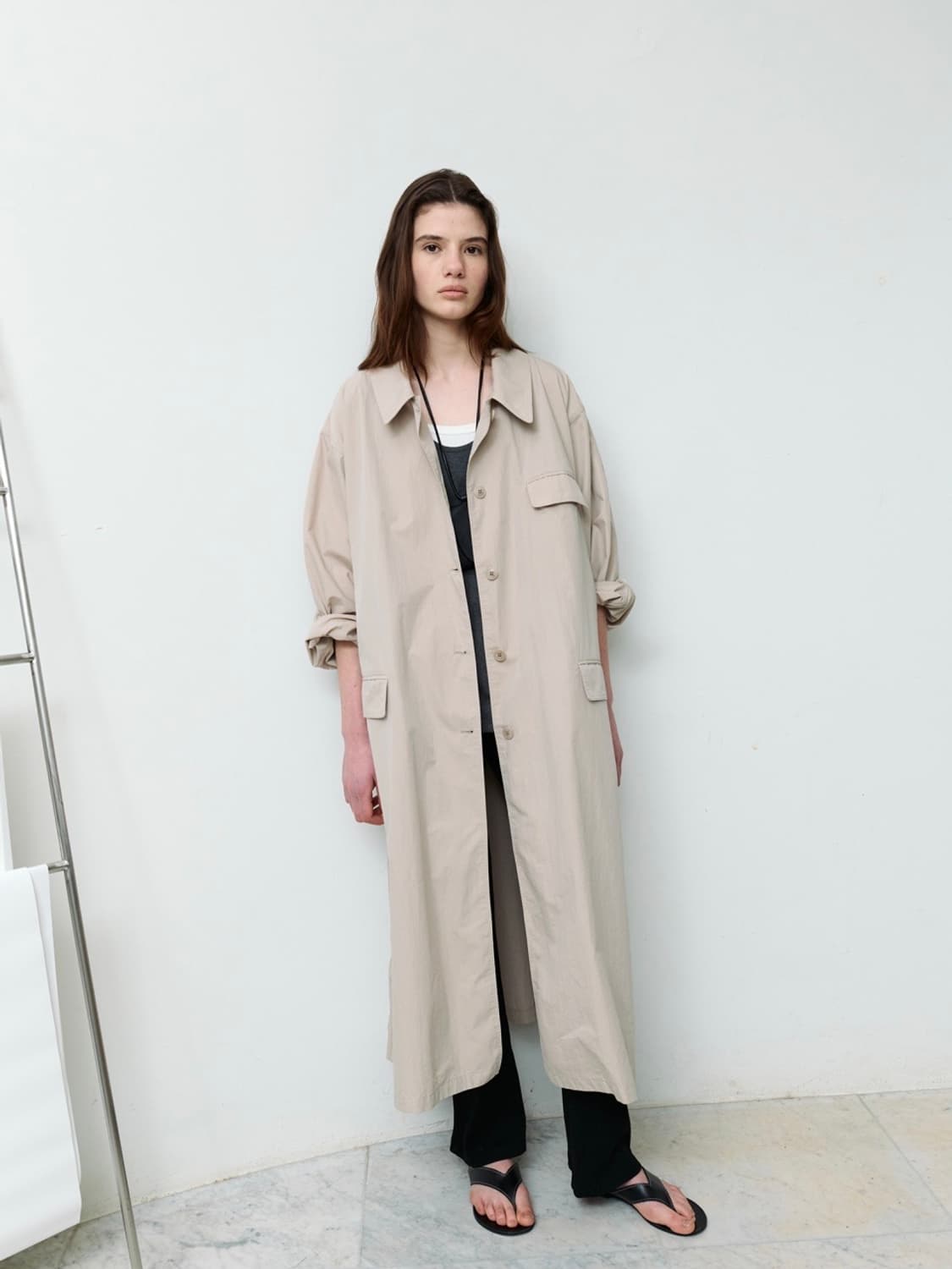 샵레터 Utility washed coat (taupe) 상품이미지1