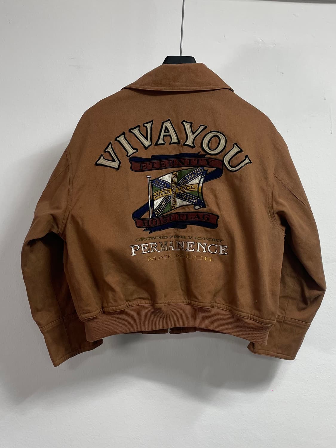 90s 빈티지 우먼스 비바유 레트로 코튼 블루종 자켓 (on.518) 상품이미지3