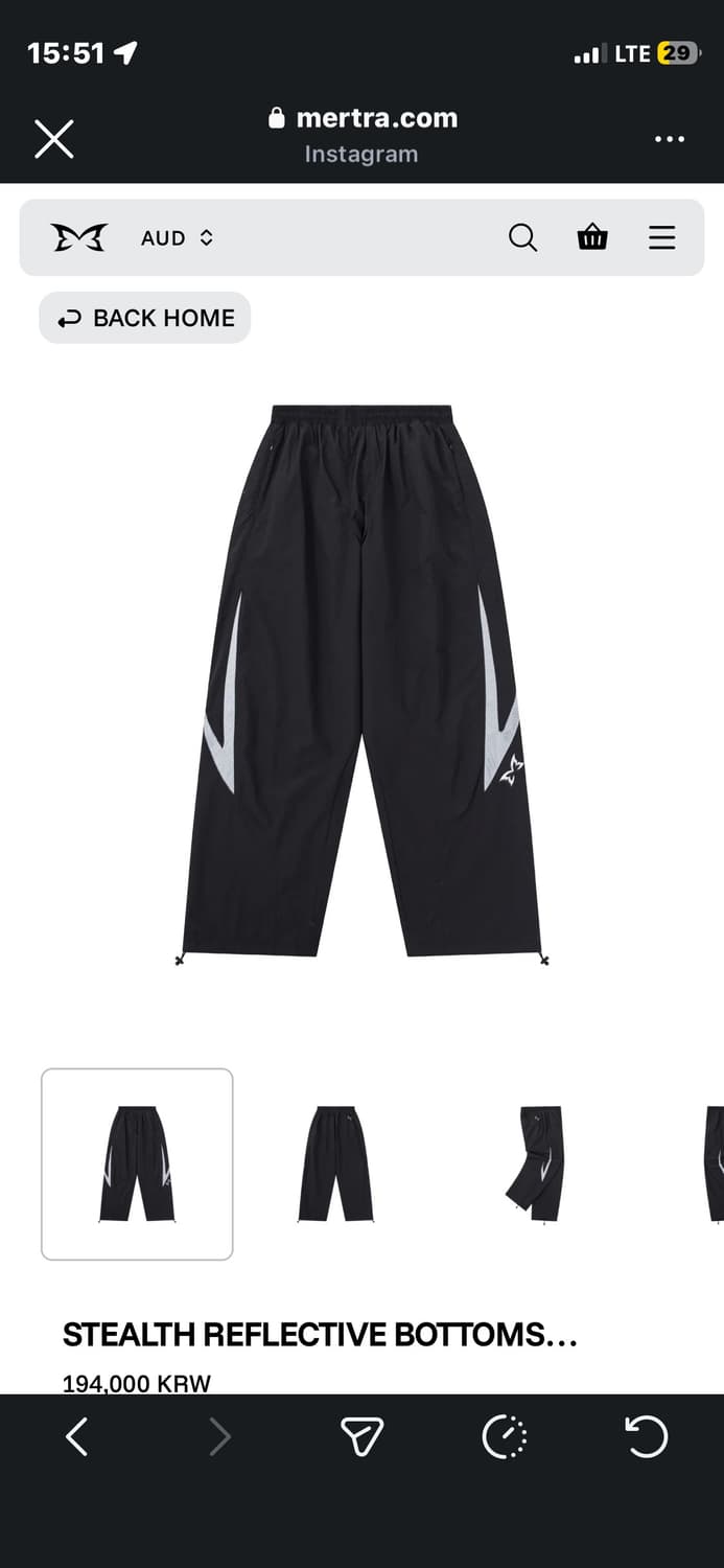 STEALTH REFLECTIVE BOTTOMS 상품이미지1