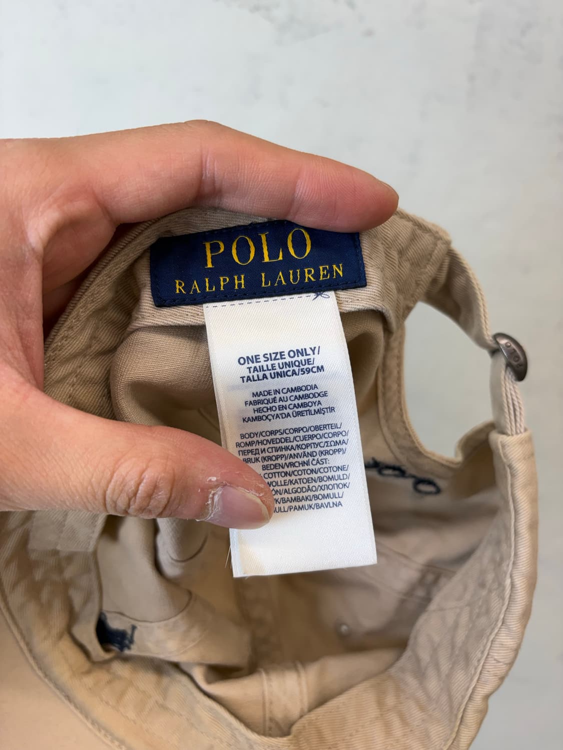 폴로랄프로렌 베이지 볼캡 상품이미지5